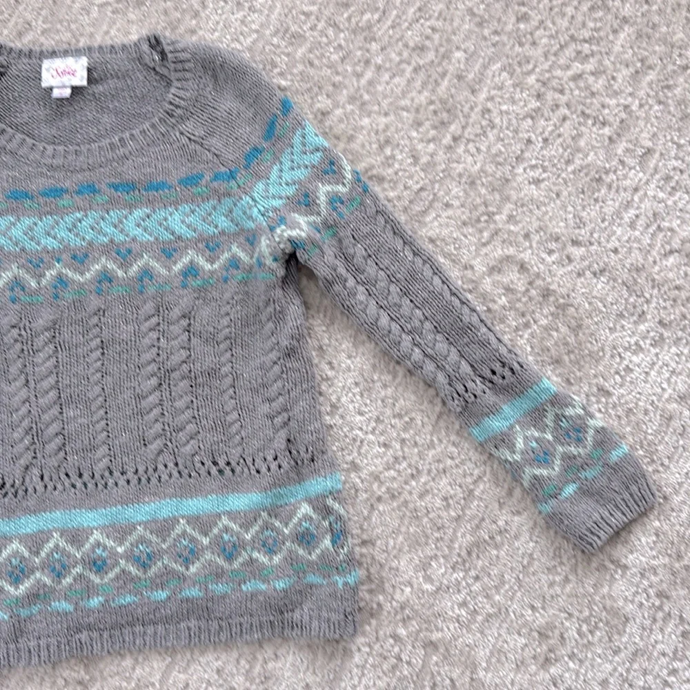 *LIKE NEW* Justice Girl's Long Sleeve Casual/Dressy Sweater - Size 6